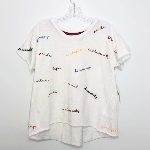 Anthropologie Pilcro Script Top - Picture 2 of 9